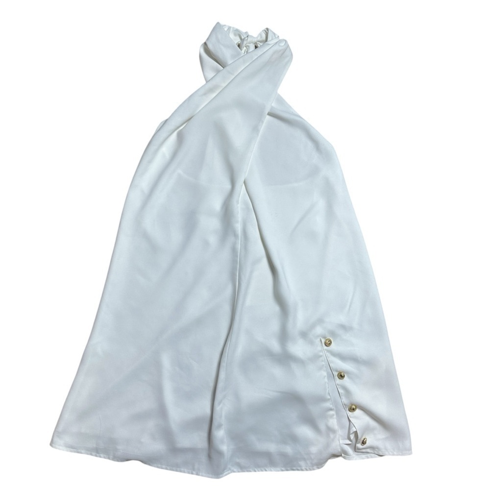 Tuckernuck White Halter Backless A-Line Mini Dress Women’s US Small